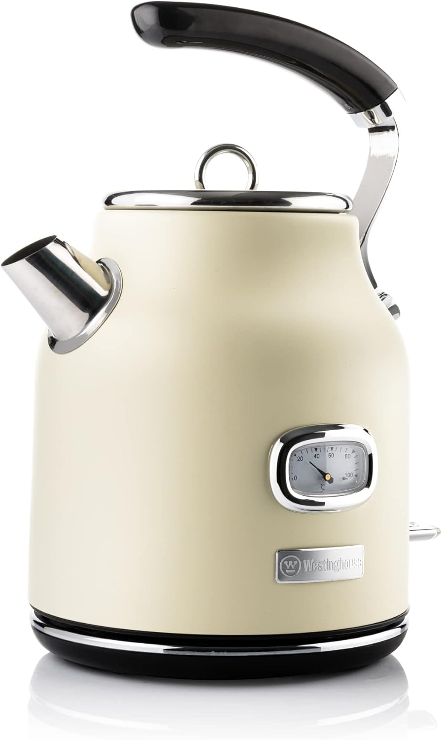 WESTINGHOUSE WES23 Retro Frühstück-Set Weiss Frühstücksset, Metall Frühstück-Set mit 2-Scheiben Toas