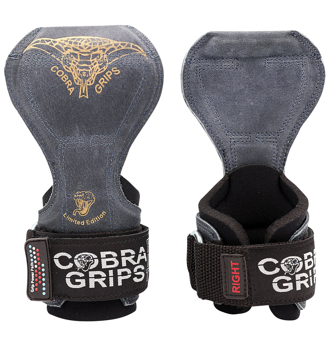 Cobra Grips V2 Lifting Griffe Gewicht Versa Handschuhe Alternative Power PRO, Anthrazitleder, PRO, A