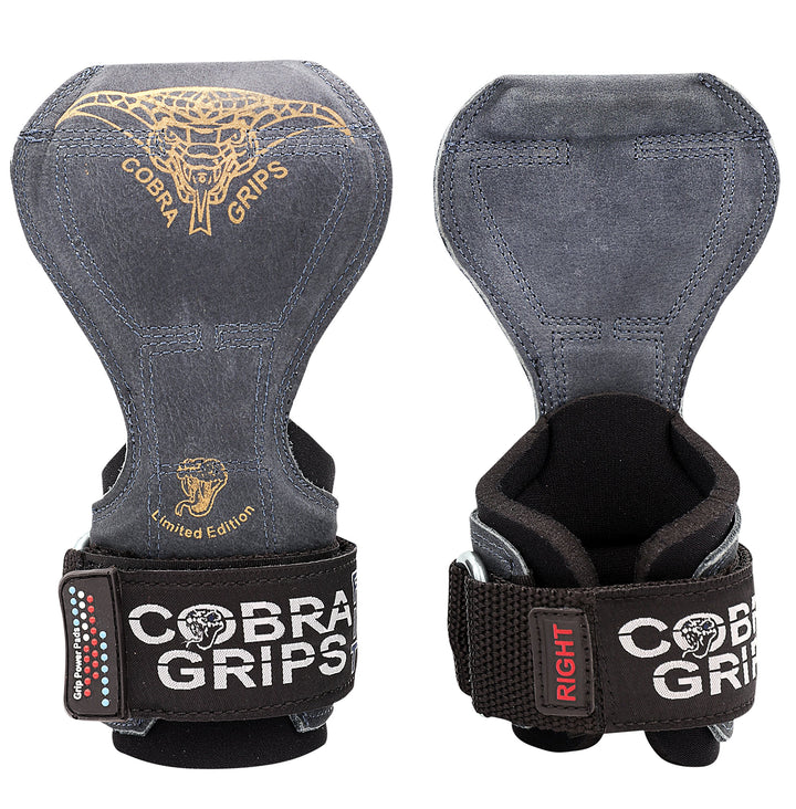 Cobra Grips V2 Lifting Griffe Gewicht Versa Handschuhe Alternative Power PRO, Anthrazitleder, PRO, A