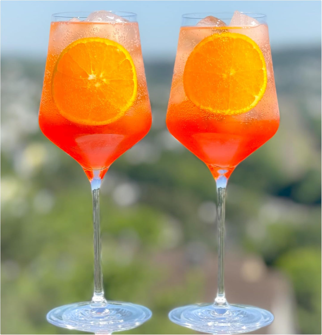 Topkapi elite Aperol Spritz Gläser 6-tlg Gläser Set Emilia - Bleifreie Kristallgläser ideal für Aper