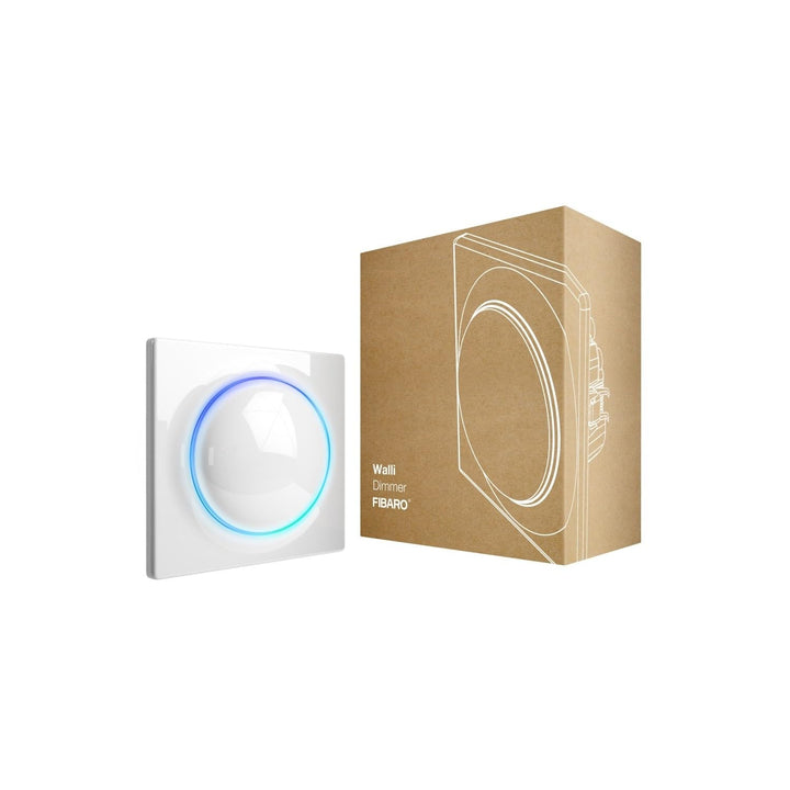 FIBARO Walli Dimmer / Z-Wave Plus Smart Lichtdimmer mit LED Deckel, FGWDEU-111 Intensitätsregler, In