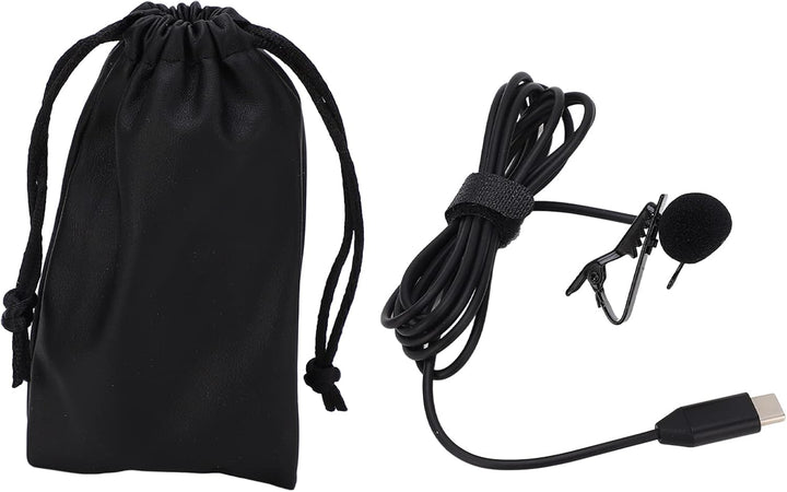 Goshyda Professionelles Lavalier-Mikrofon, Typ C Omnidirektionales Kondensator-Aufnahmemikrofon, Ant