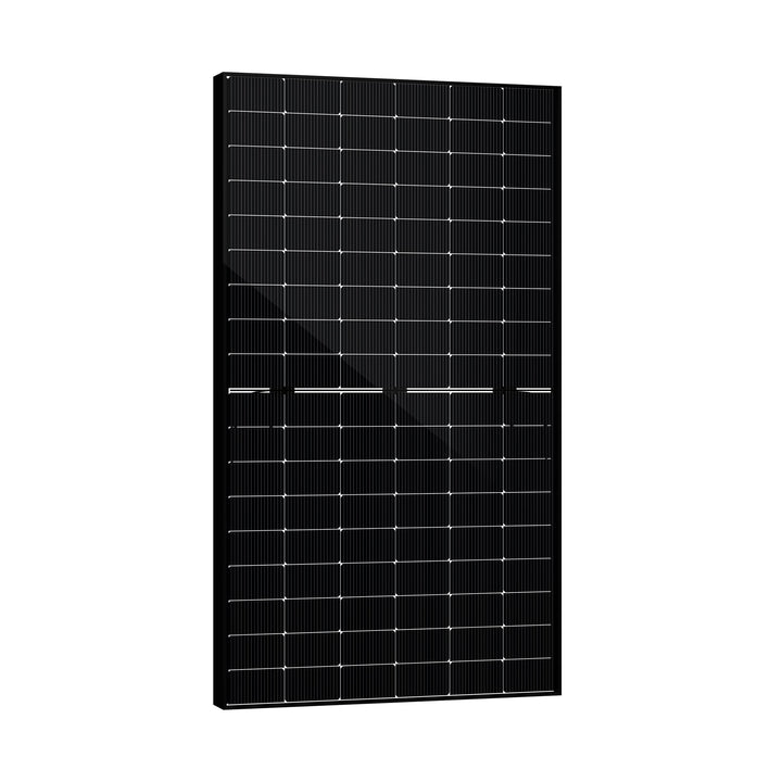 SAKETE Solarpanel 500W Bifazial (+100W), Solarmodul Doppelglas Full Black, N-Typ Photovoltaik Modul