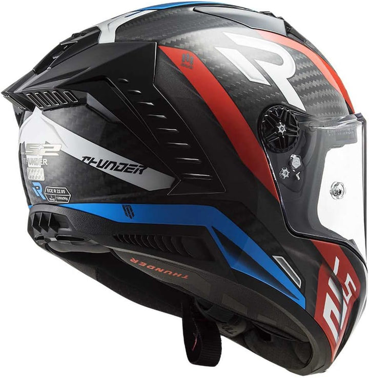 LS2, Integralhelme motorrad Thunder C Supra red blue 06, XS, XS