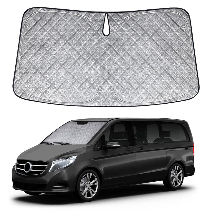 Sonnenschutz Frontscheibe Kompatibel mit Mercedes-Benz Vito 2014-2024, Auto Windschutzscheibe Sonnen