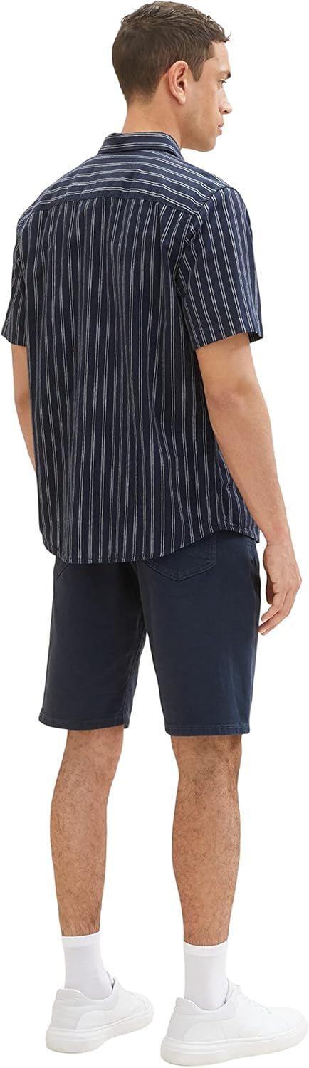 TOM TAILOR Herren Relaxed Fit Bermuda Shorts 31 10668 - Sky Captain Blue, 31 10668 - Sky Captain Blu