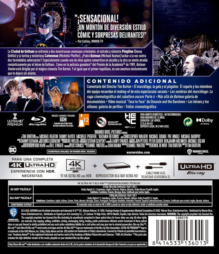 Batman vuelve (UHD BD) - BD