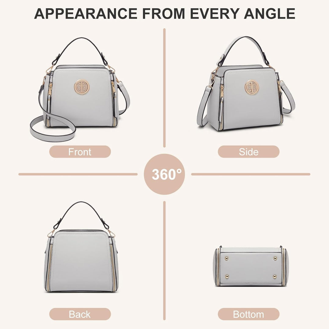 Miss Lulu Umhängetasche Damen Schultertasche Handtasche Crossbody Taschen Henkeltasche Mädchen PU Le