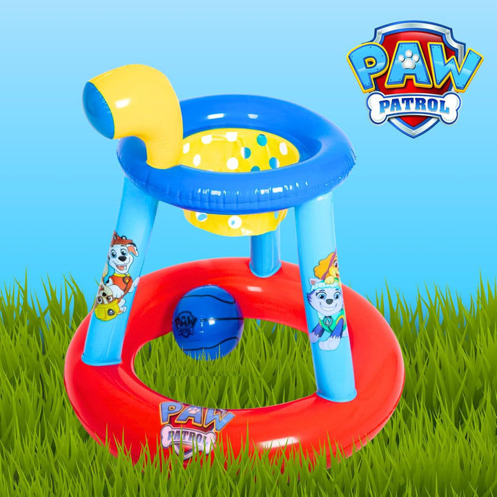 PAW PATROL Aufblasbares Basketballspiel, Outdoor Oder Indoor Spiel für Kinder, Sommerspielzeug, Kind