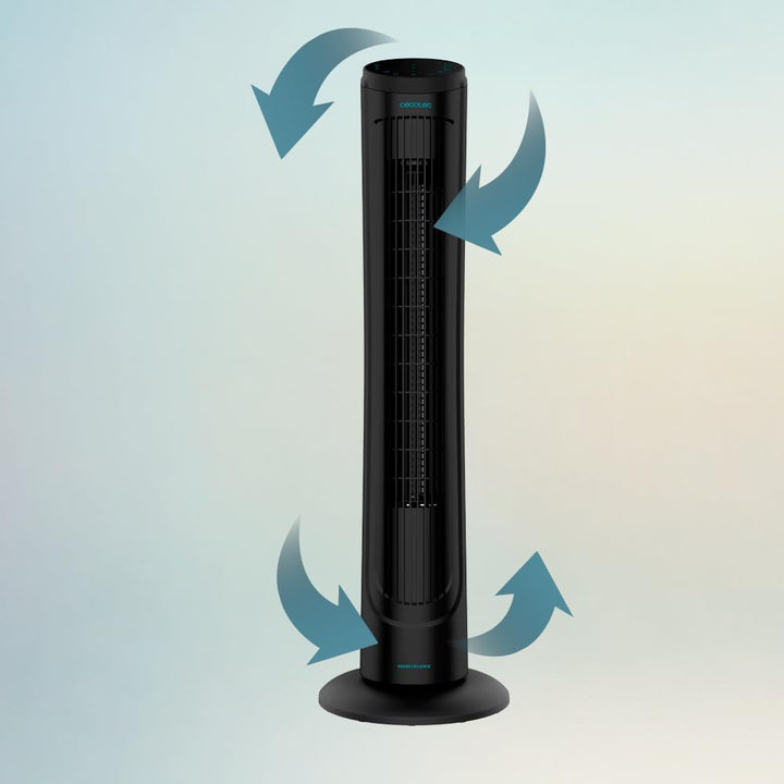 Cecotec Digitale Turmventilator mit Fernbedienung und Timer EnergySilence 9090 Skyline, 45 W, 40'' (