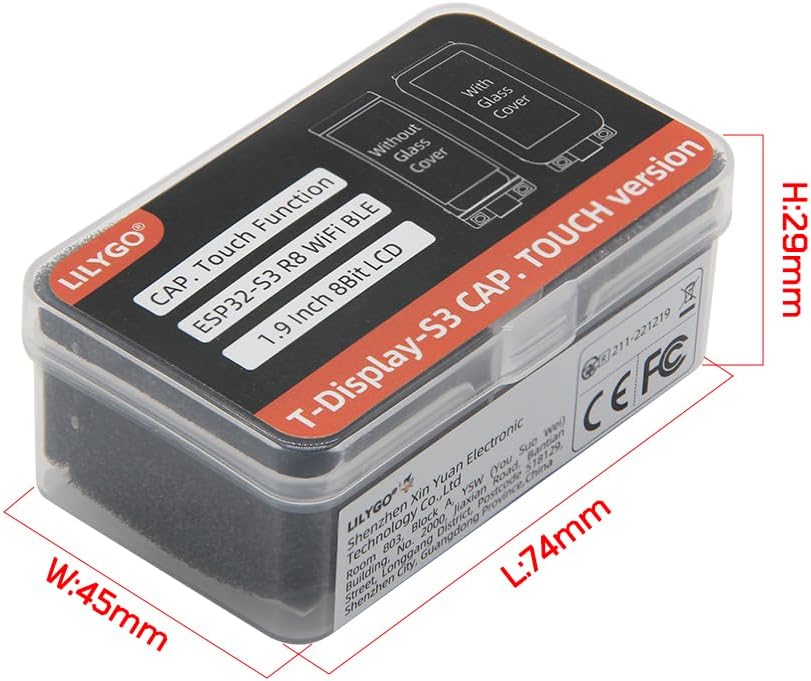 LILYGO T-Display-S3 ESP32-S3 1.9 Zoll ST7789 LCD Display Touchable Screen Entwicklungsboard TTGO Wir