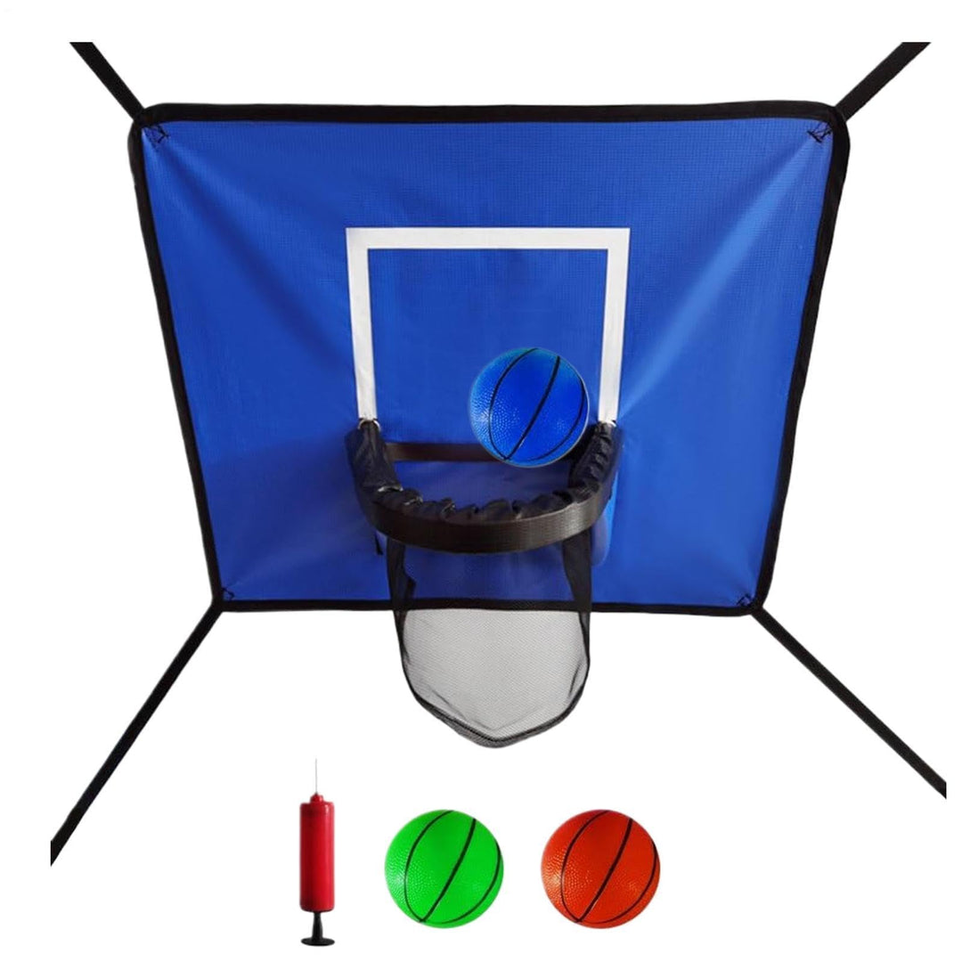 Generisch Trampolin-Basketballkorb | Kinderspielset zum Hüpfen und Dunken | Trampolin Korb Spiel Set