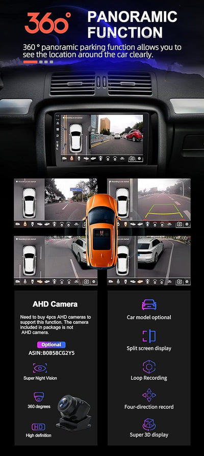 SXAUTO Android 12 IPS Autoradio Passt für Kia K3 Rio (2011-2015) - Eingebaut Carplay/Android Auto/DS