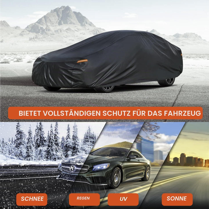 Kayme 7 Schichten Coupé Autoabdeckung Wasserdicht Atmungsaktiv, Vollgarage Autoplane für Sonne Staub