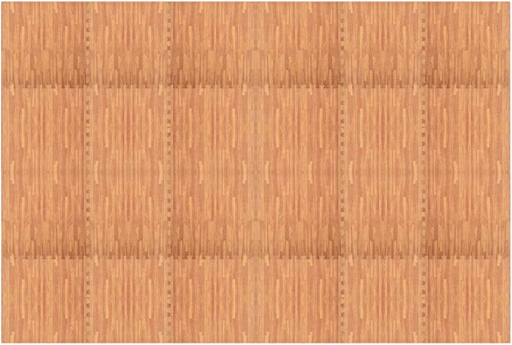 vidaXL 24x Puzzle Bodenmatte Holzoptik Schutzmatten Puzzlematten Bodenschutzmatten Sportmatten Unter