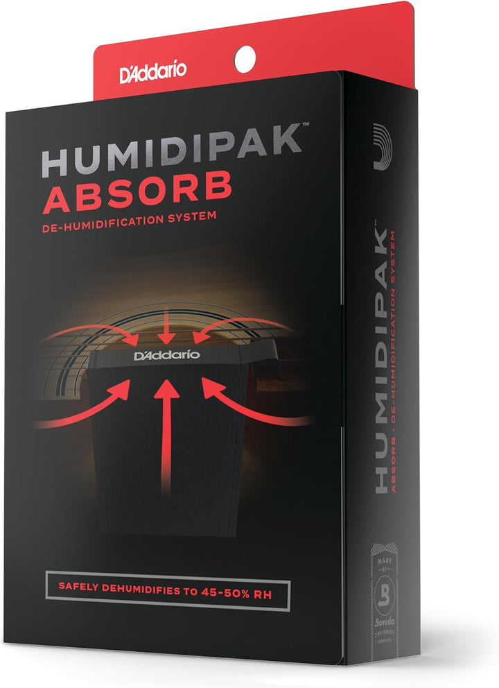 D'Addario Gitarre Entfeuchtungssystem - Humidipak Absorb Kit - Automatische Feuchtigkeitskontrolle -