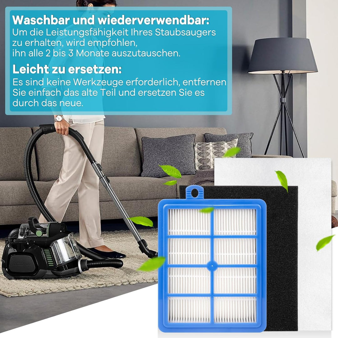 AUSK11 Filter für AEG LX7 LX8 Allergy Plus Performance Staubsauger, Ersatzfilter Zubehör für AEG AFS