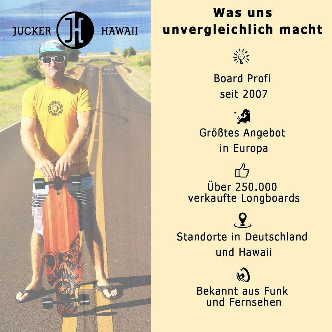 JUCKER HAWAII Skateboard Deck Nuha 8.5 und 8.25 Inch - Erstklassiges Profi Skateboard Deck aus kanad