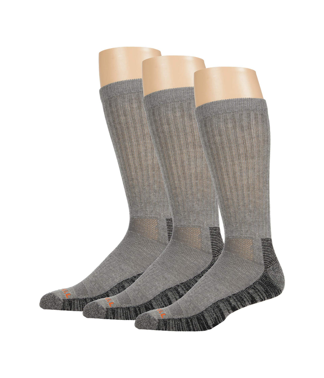 Merrell Everyday Work Crew Socks 3-Pair Gray Heather MD/LG (US Men's 9.5-12, Women's 10-13)