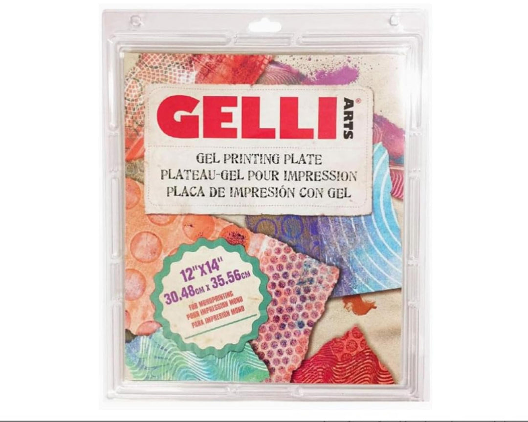 Gelli Arts GL12x14 Druck Teller 12 x 14 Zoll, Synthetic Material, druchsichtig, 30.48 x 35.56 cm 12