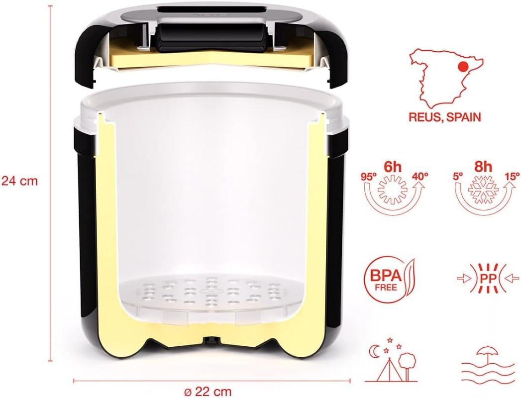 Valira 6213/114 Ice Bucket, 4 Liter, schwarz
