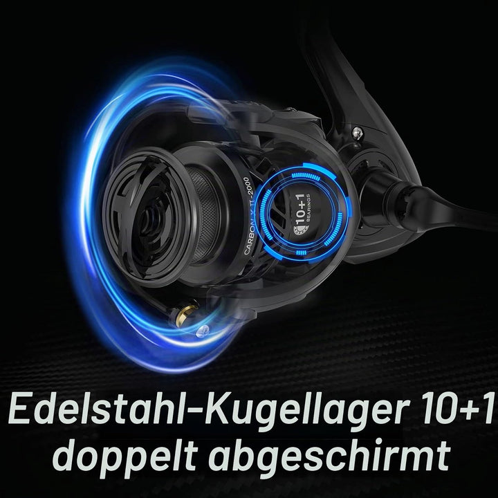 Piscifun Carbon X II Spinning Reels, Light to 5.5oz, Upgrade Carbon Frame Rotor, 22LBs Max Drag, 10+