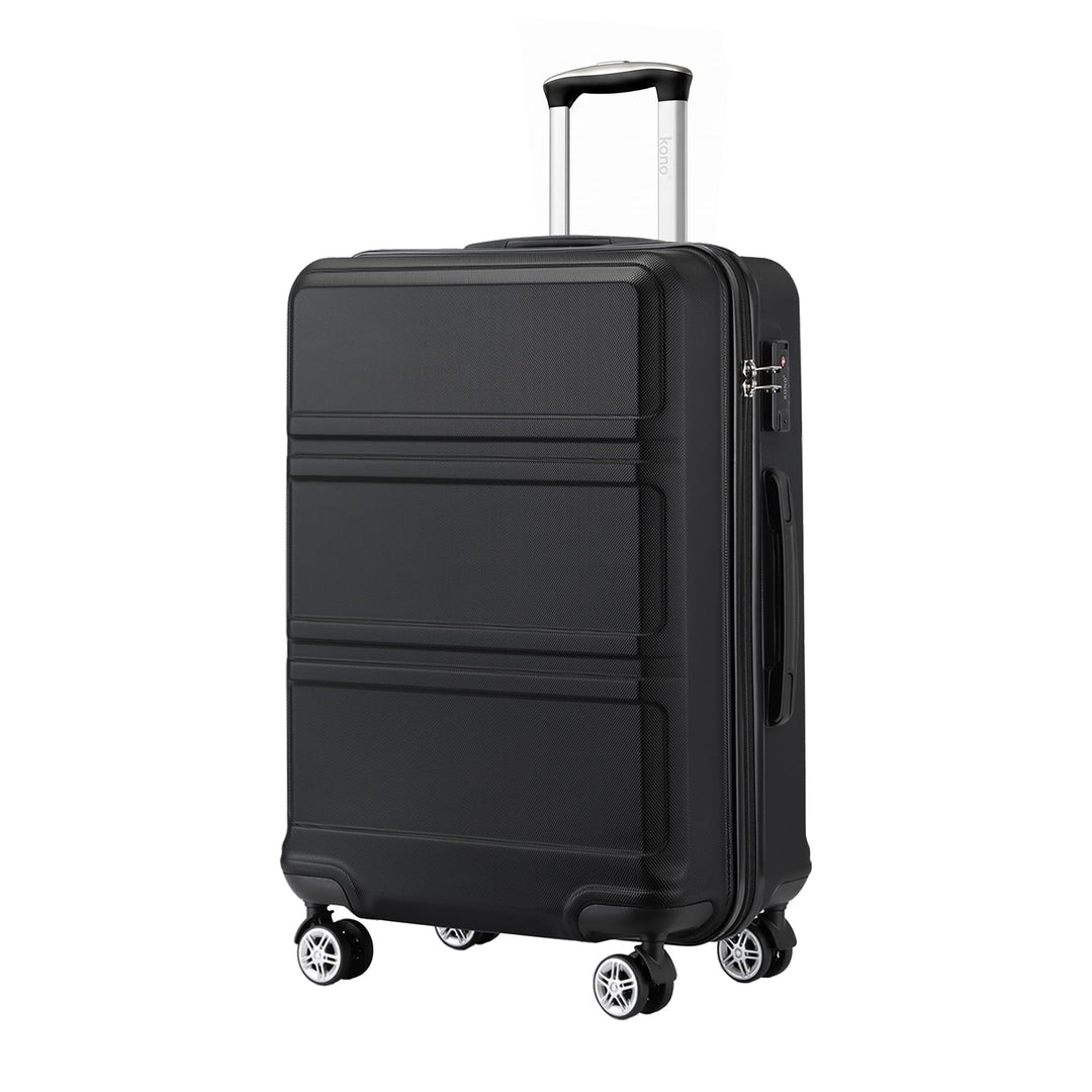 KONO Koffer Trolley Reisekoffer XL (74cm) Schwarz, XL (74cm) Schwarz