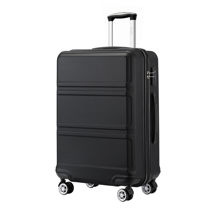KONO Koffer Trolley Reisekoffer XL (74cm) Schwarz, XL (74cm) Schwarz