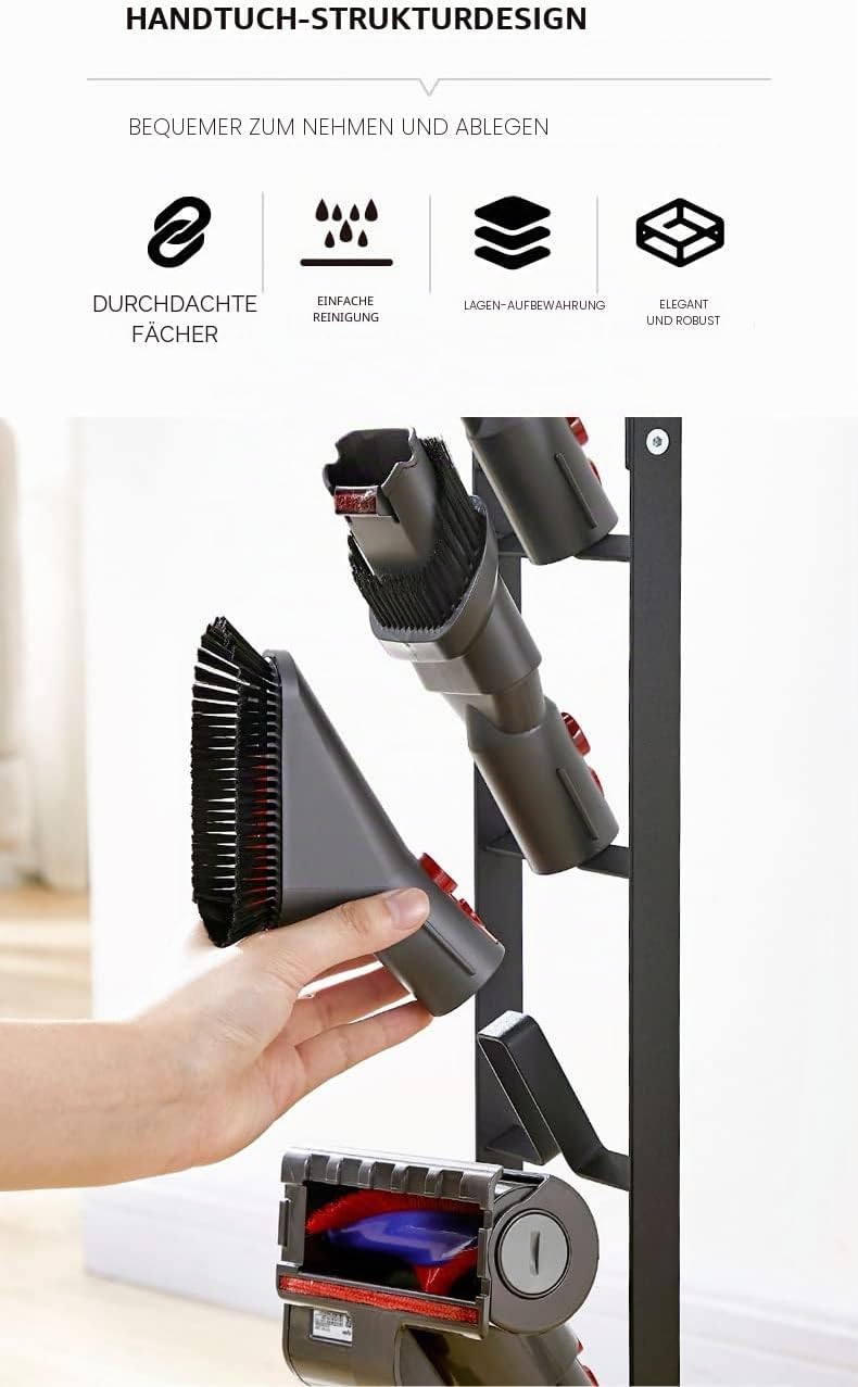 MORANGO Ständer für Dyson Akkusauger - Organizer für Dyson V6,V7,V8,V10,V11,DC58,DC62,DC74 Standfuss
