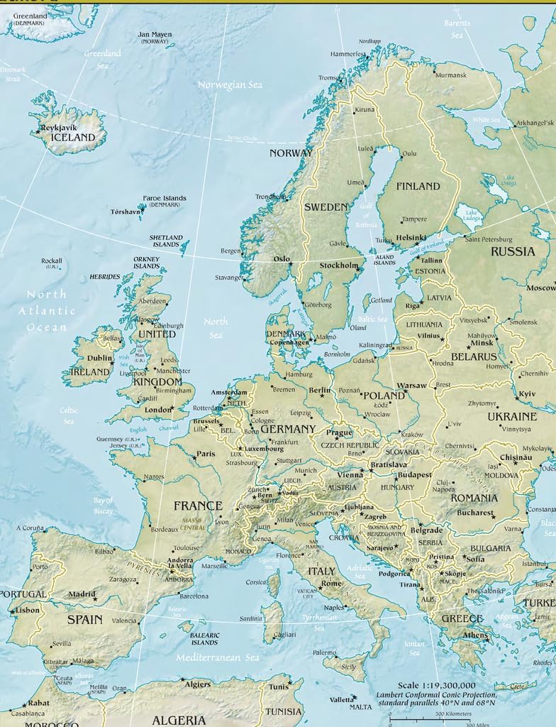 Lais Puzzle Landkarte Europa 1000 Teile