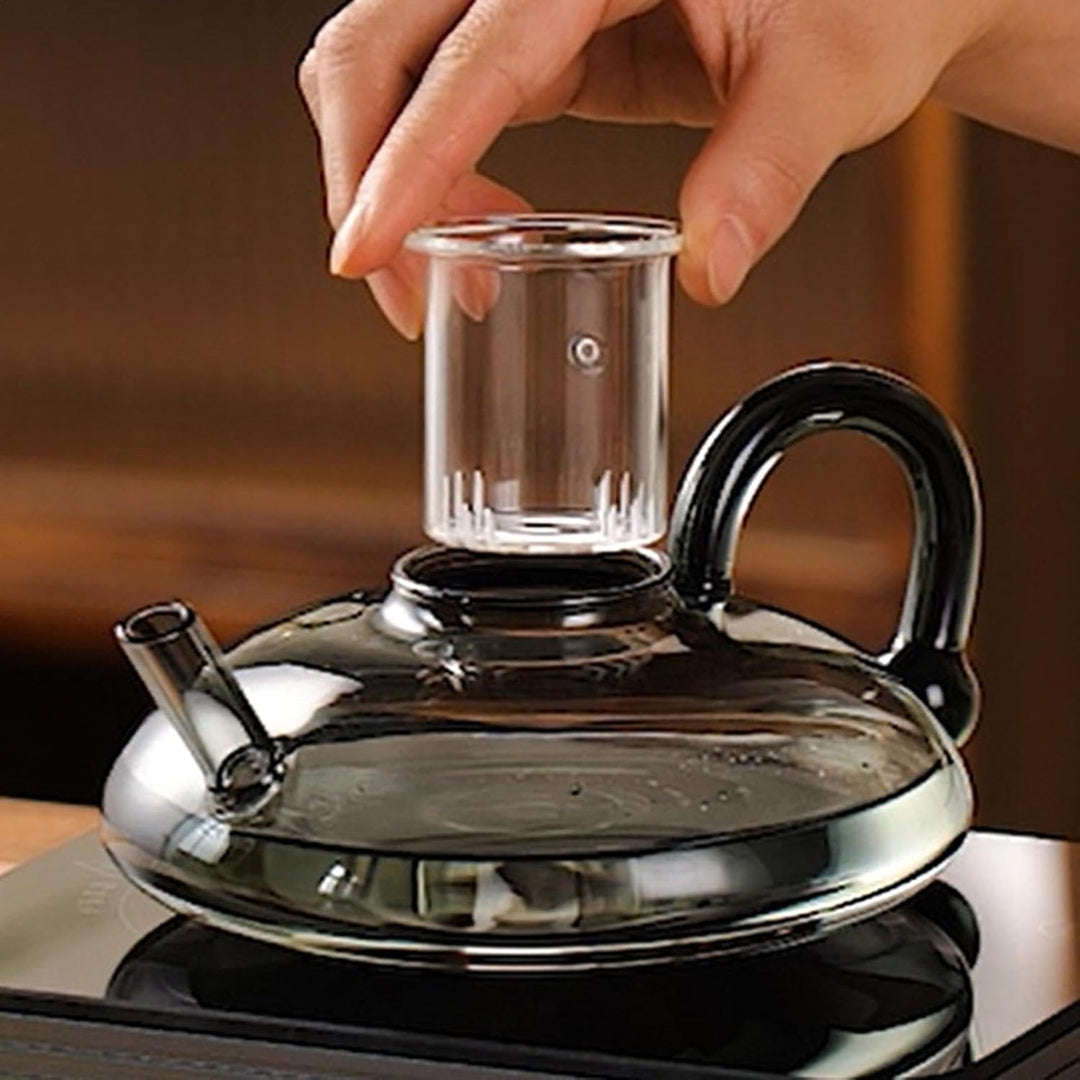 Teekanne Mit Siebeinsatz, Glasteekanne, Tee-ei Kanne, Teekessel Glas Mit Sieb, Teebereiter Für Losen