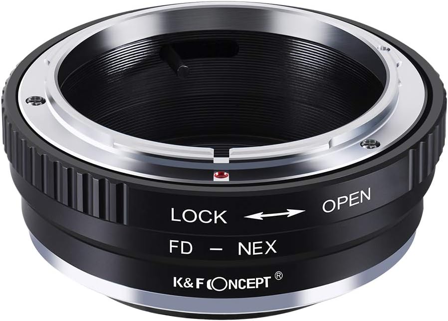 K&F Concept FD-NEX Objektivadapter Canon FD Adapterring für Canon FD Objektiv auf Sony Alpha NEX E-M