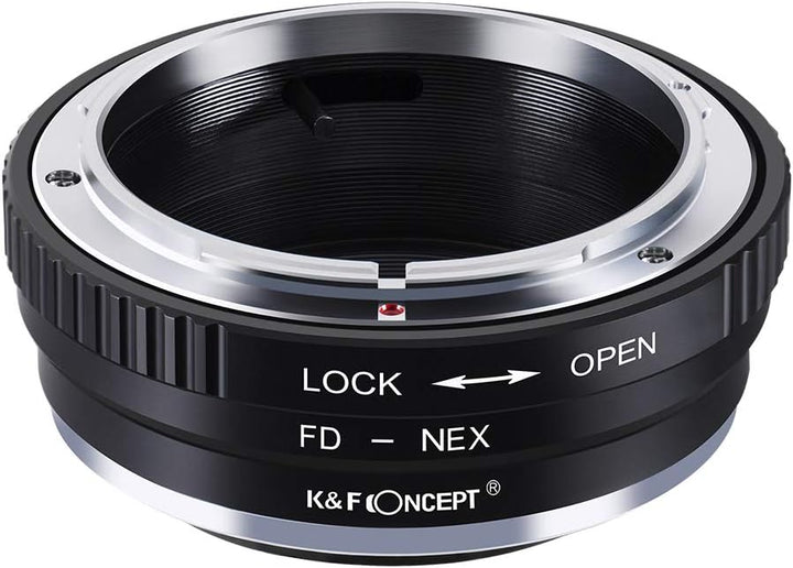K&F Concept FD-NEX Objektivadapter Canon FD Adapterring für Canon FD Objektiv auf Sony Alpha NEX E-M