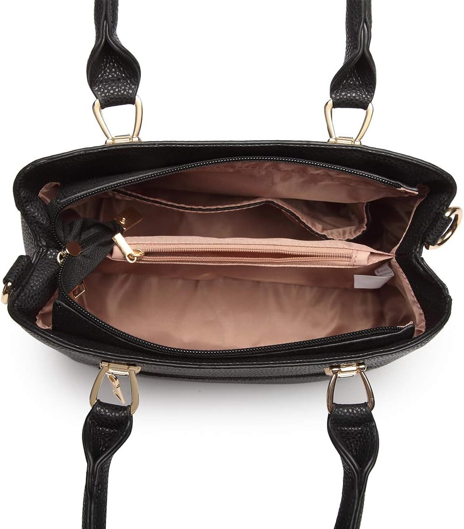 Miss Lulu Handtasche Damen Mittelgross Henkeltasche Elegante Schultertasche Tasche für Damen mit Lyc