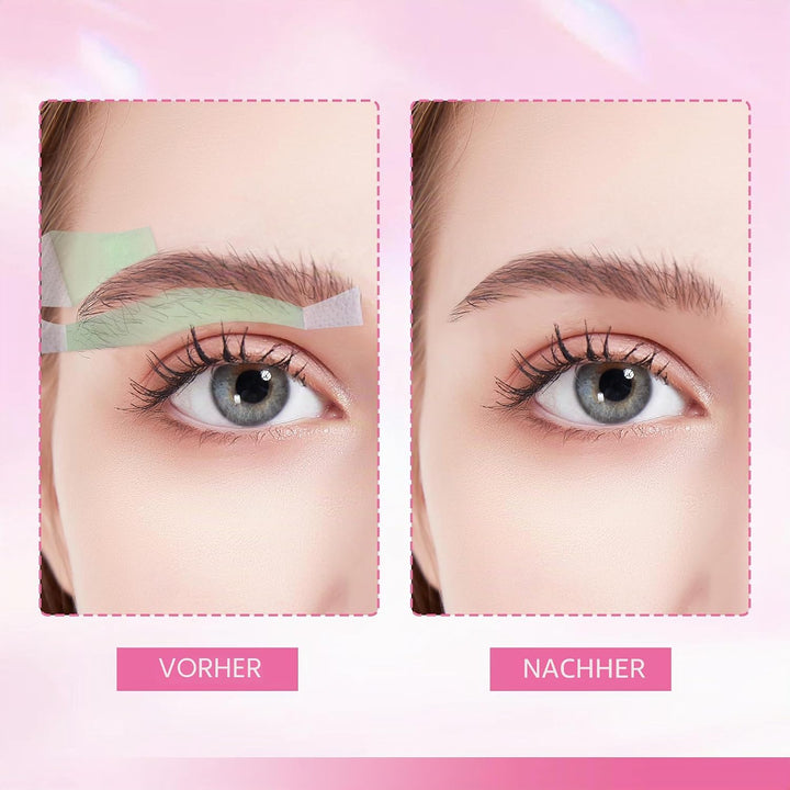 Beauty7 Kaltwachsstreifen für Gesicht, 48 Streifen, Enthaarungsstreifen, Augenbrauen und Lippen, nor