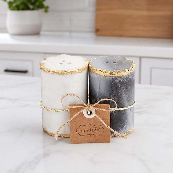 Mud Pie Salz- und Pfefferstreuer aus Marmor