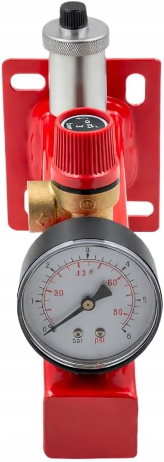 Ausdehnungsgefäss Set 35 l für Heizung und Klimaanlage, roter Membran-Druckbehälter G3/4 Zoll, mit S