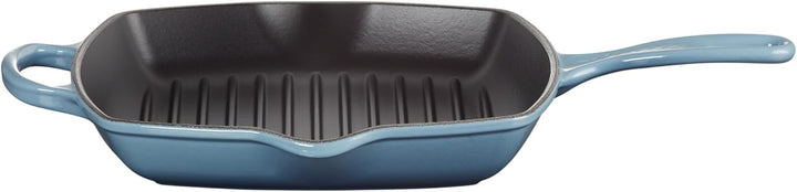 LE CREUSET Signature Gusseisen-Grillpfanne, Quadratisch, 26 cm, Für alle Herdarten inkl. Induktion g