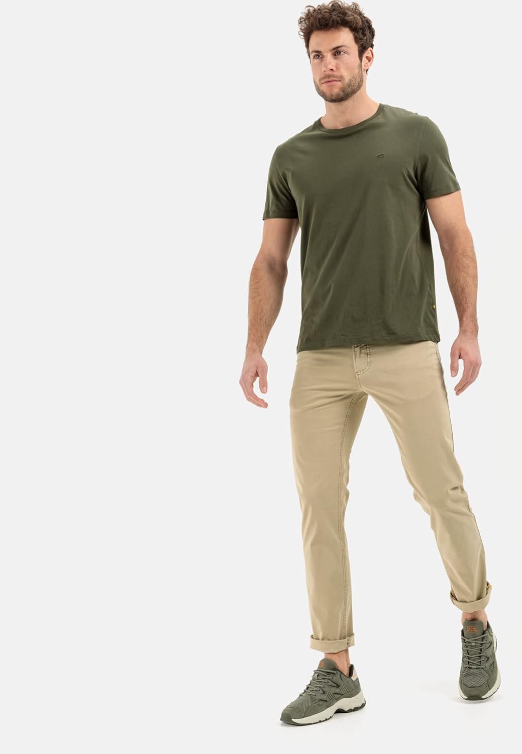 camel active Herren Regular Fit 5 Pocket Hose 42W / 32L Beige, 42W / 32L Beige