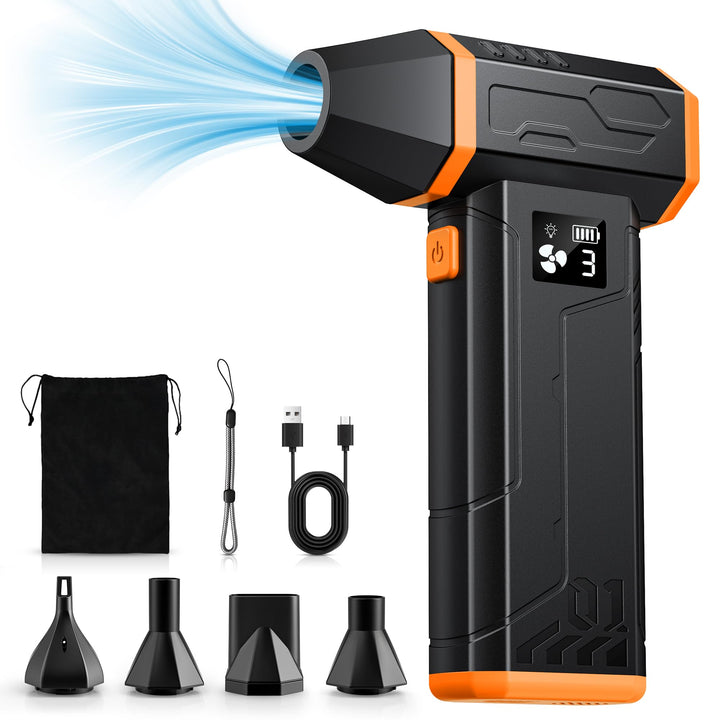 VIWAVE Elektrische Staubgebläse Druckluftspray,150000 U/min Compressed Air Duster,3-Gang Staubgebläs