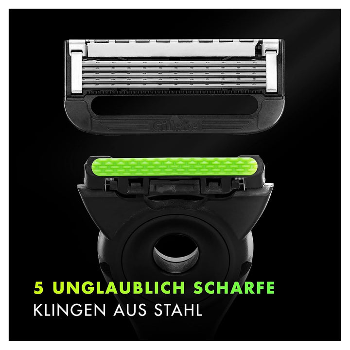 Gillette Labs Rasierklingen, 12 Ersatzklingen, für Gillette Labs Nassrasierer Herren mit Reinigungs-