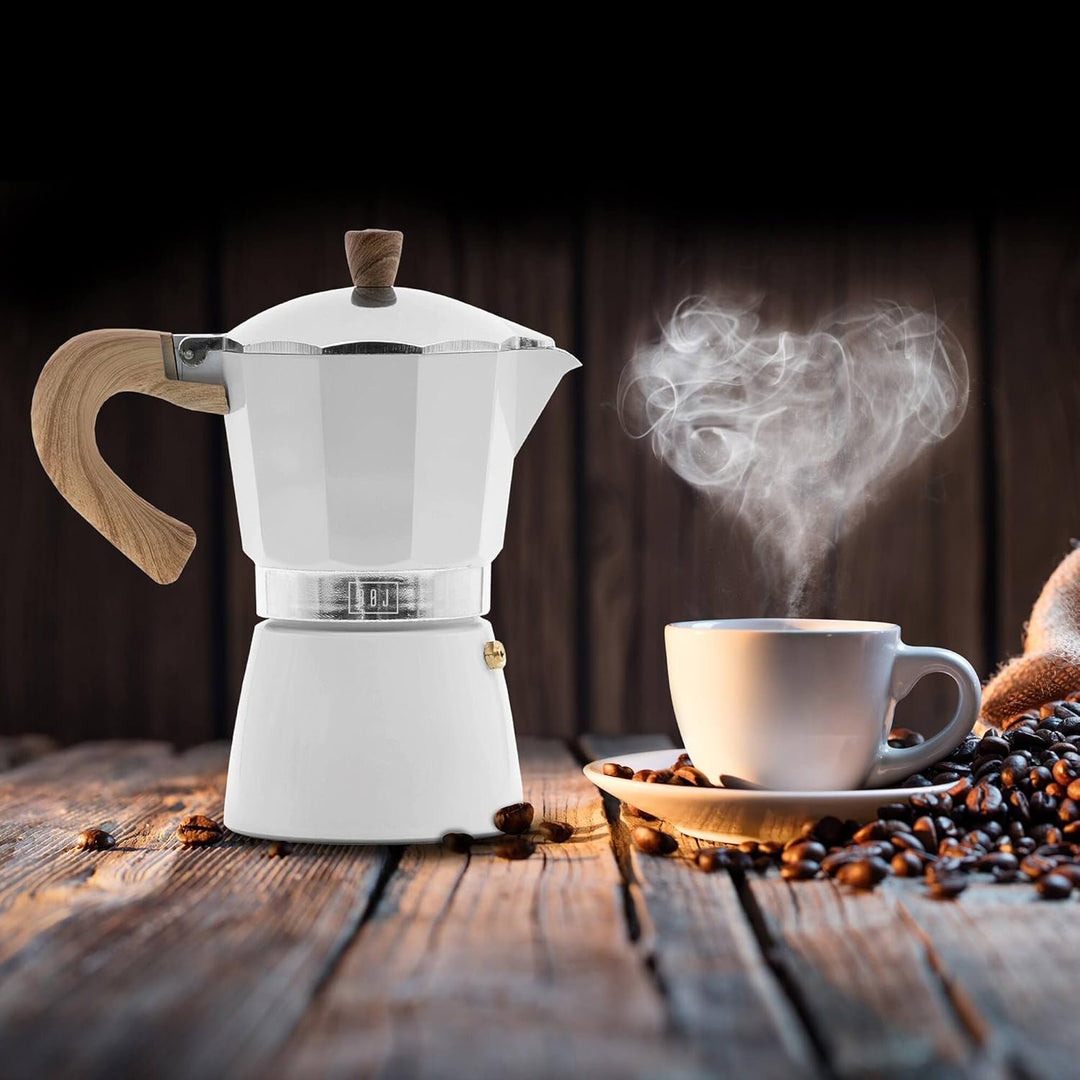 Cafetera express HOLA color Blanco en aluminio, 6