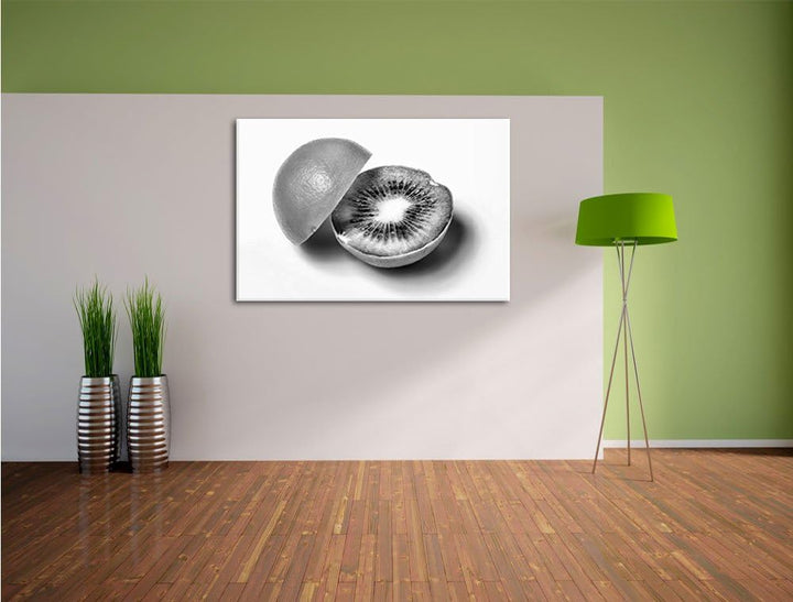 Pixxprint Orangen Kiwi Fruit Früchte Obst als Leinwandbild/Grösse: 100x70 / Wandbild/Kunstdruck/fert