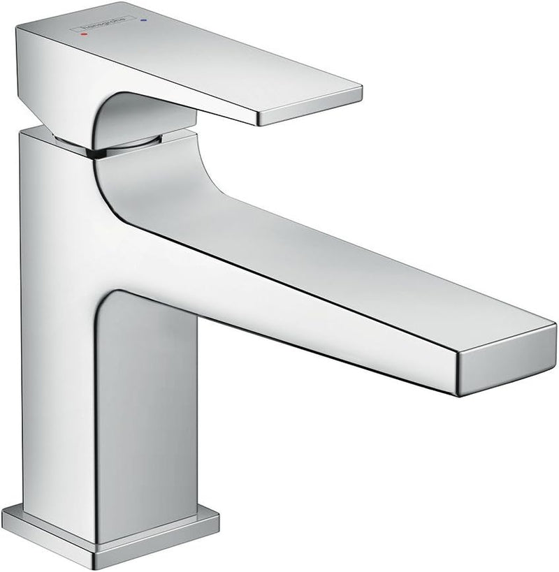 hansgrohe Wasserhahn Metropol (Armatur mit Auslauf Höhe 100 mm und Push-Open Ablaufgarnitur) Chrom C