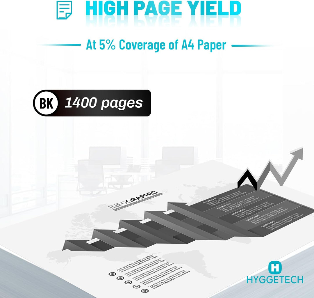 Hyggetech 203A CF540A Kompatibler Toner Ersatz für HP 203A CF540A Toner für HP Colour Laserjet Pro M