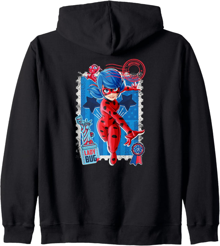 Miraculous 4th of July Ladybug Kapuzenjacke