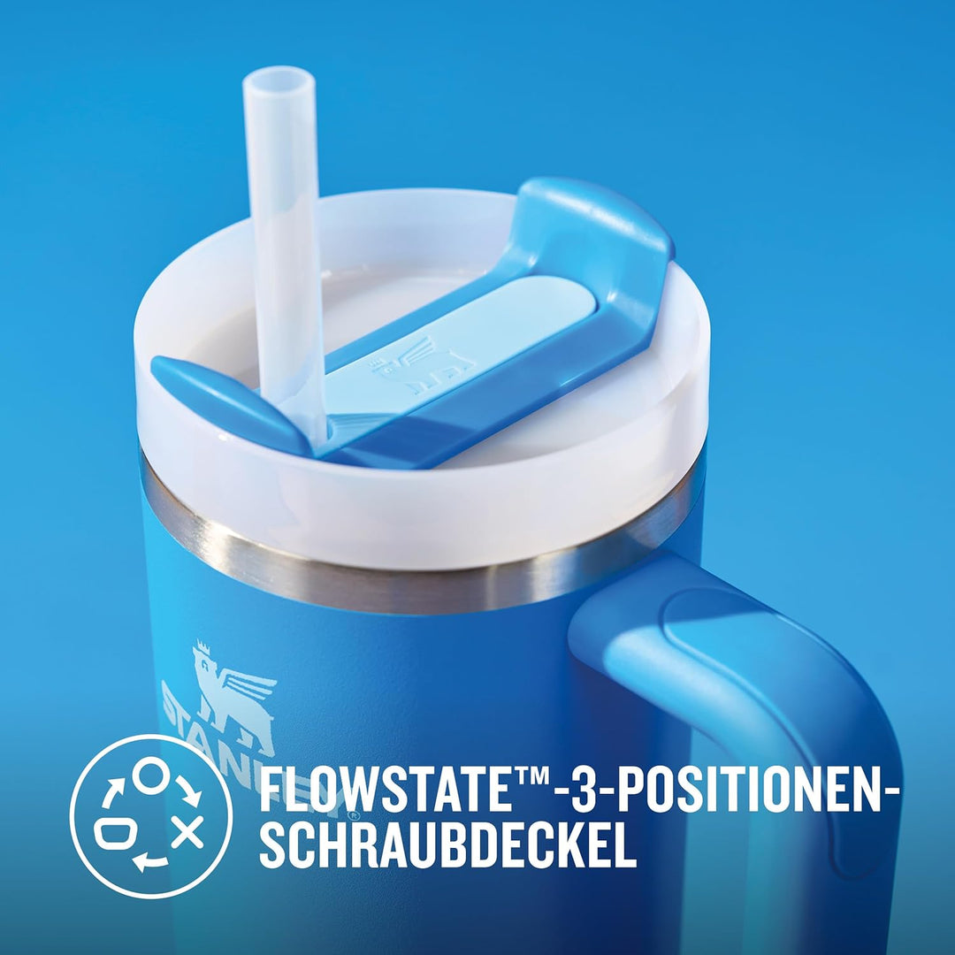 Stanley Quencher H2.0 Flowstate Trinkflasche Mit Strohhalm - Thermobecher Kühlt 9-11 Stunden - 40-48