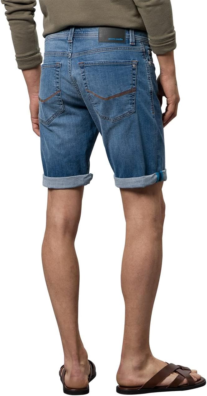 Pierre Cardin Herren Lyon Bermuda Jeans Shorts, Blue Fashion, 31W EU