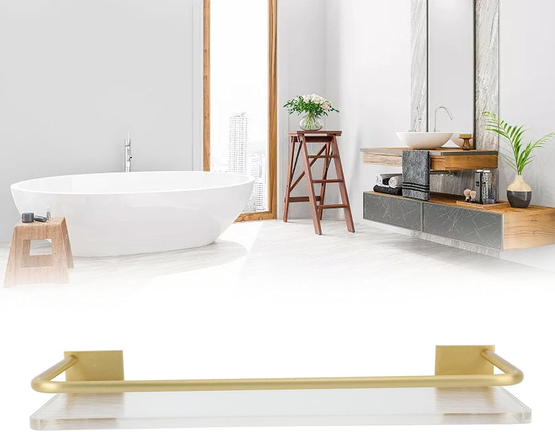 Badezimmer Aufbewahrungsregal, 30cm Wandmontiertes Badezimmer Handtuchregal für Zuhause, Küche, Schl