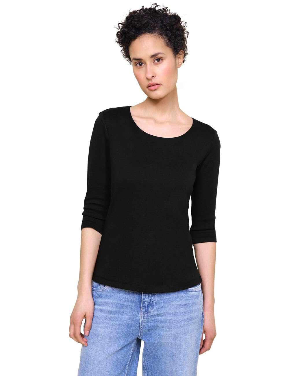Street One Damen Style Pania T-Shirt 44 Schwarz Neu, 44 Schwarz Neu